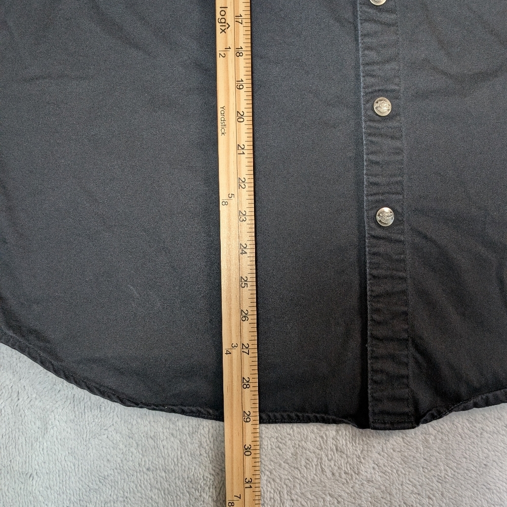 Harley-Davidson Orange and Black Cutoff Shirt - Picture 6 of 10
